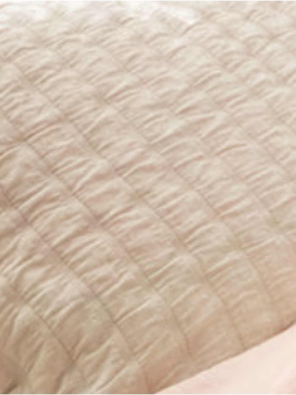 Eileen Fisher Organic Cotton Rippled Cream Coverlet in King - Picture 4 of 8